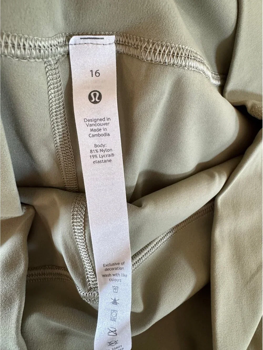 Lululemon Align High Rise 25” Rosemary Green Size 16 NWT